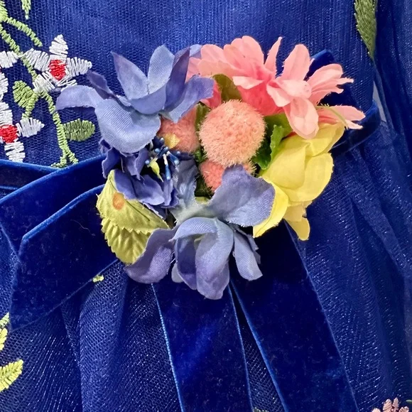 david charles blue dress DAVID CHARLES LONDON ROYAL SPARKLE DRESS
